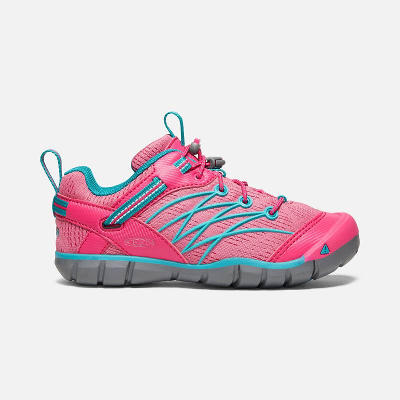 Keen Chandler CNX Sneakers Kinder DE-07892 Bright Pink/Lake Green - Keen Kinderschuhe Rosa